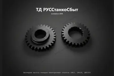 Шестерни насоса токарно-винторезных станков 1М63,1М63Н,ДИП300 - фото оборудования ТД РУССтанкоСбыт