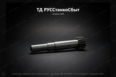 Вал-Шестерня перемещения венца токарного патрона (Для станков 1М65 1Н65 ДИП500 165 устанавливается в шпиндельную бабку) - фото оборудования ТД РУССтанкоСбыт